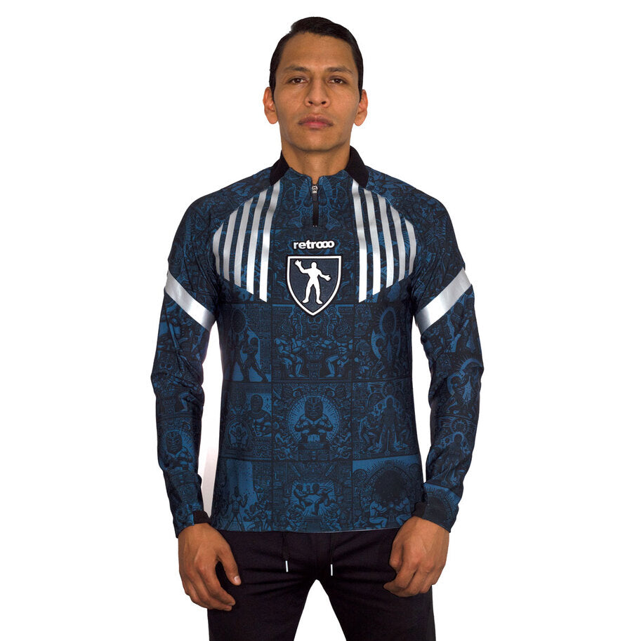 Sudadera Códices Luchadores - Edición Gladiador Azteca | Era Dorada del Ring