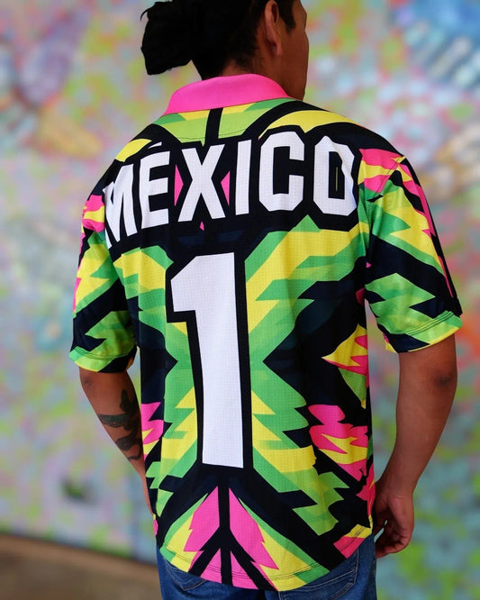 Retrooo.com Jersey Jersey Retrooo Lucha Libre Guerreros | No Te Escondas Más - Neón Brutal