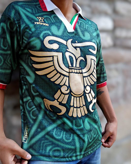 Retrooo.com Jersey Jersey Tricolor Águila Azteca - México - Retrooo Mexclart