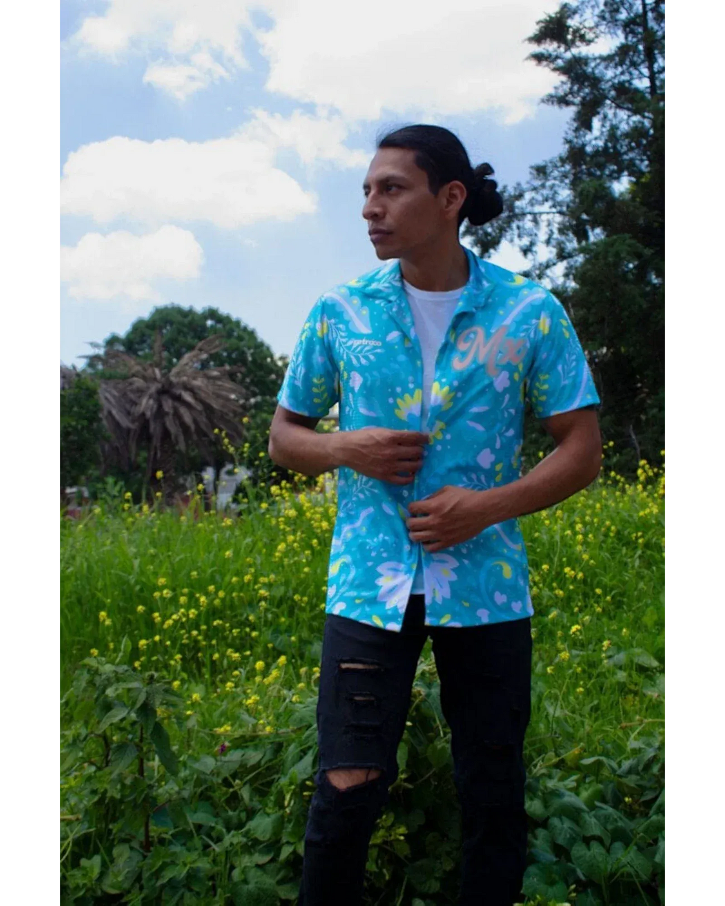 Retroooclothes Jersey Camisa Hawaiana Ajolote - Edición Ajolotízate | Mitología Azteca Viva
