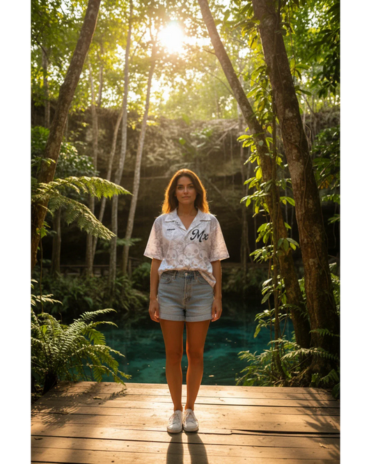 Retroooclothes Jersey Camisa Hawaiana - Edición No Te Aguites | Filosofía Mexicana Pura