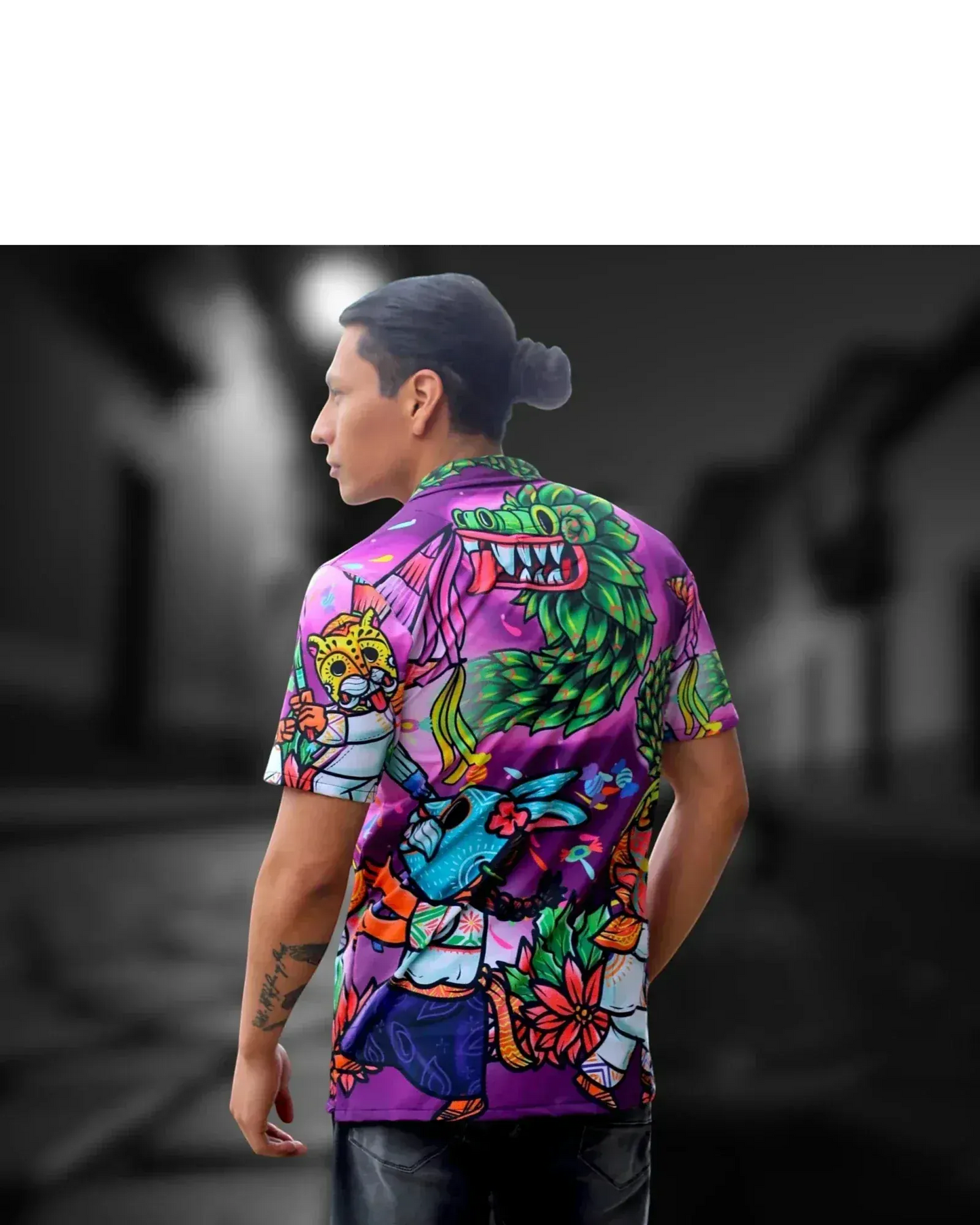 Retroooclothes Jersey Camisa Retrooo México - Hawaiana - Quetzal Posada