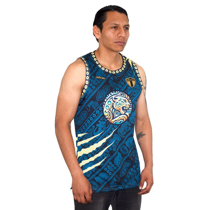 Retroooclothes Jersey Jersey Guerrero Jaguar - Edición Orden Élite | Basketball Prehispánico