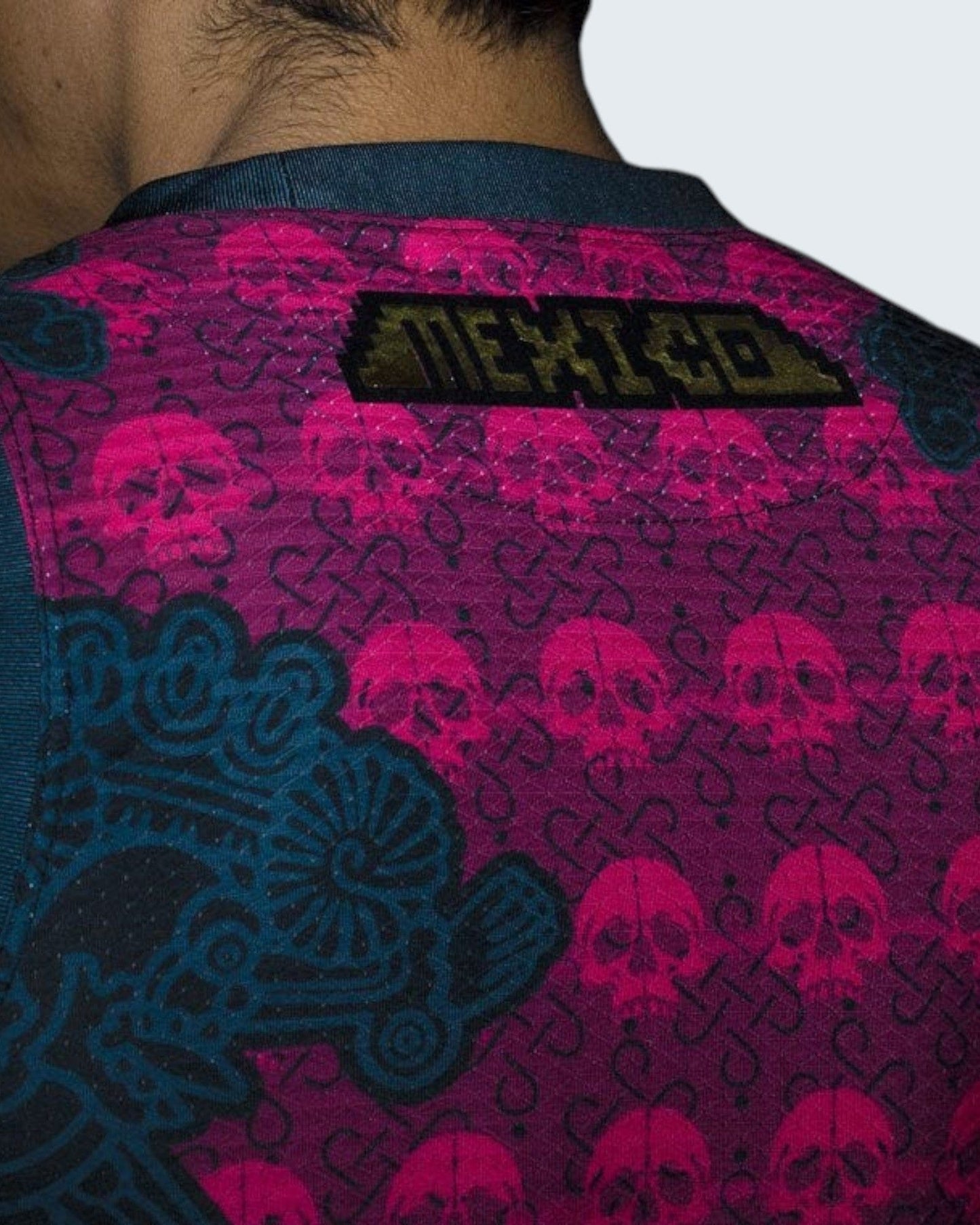 Retroooclothes Jersey Jersey Premium Tzompantli Mictlán - Edición Serigrafía Dorada | Lujo Ancestral Supremo