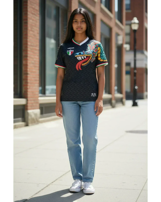 Retroooclothes Jersey Jersey Retrooo México Quetzalcóatl Obsidiana