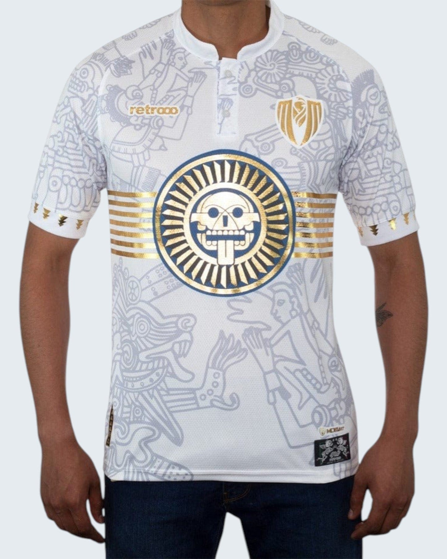 Retroooclothes Jersey MictecacÃhuatl / CH/SMALL Jersey Retrooo México Ft. Mexclart Mictlán con Mangas