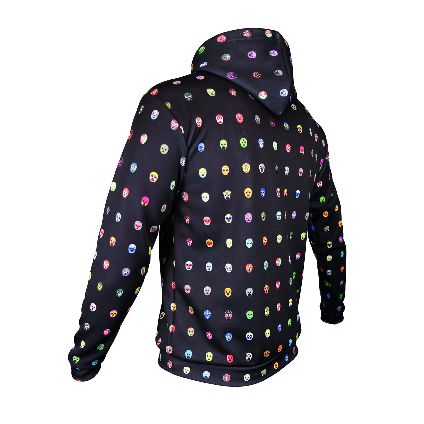 Sudadera Retrooo México Mascaritas Negra