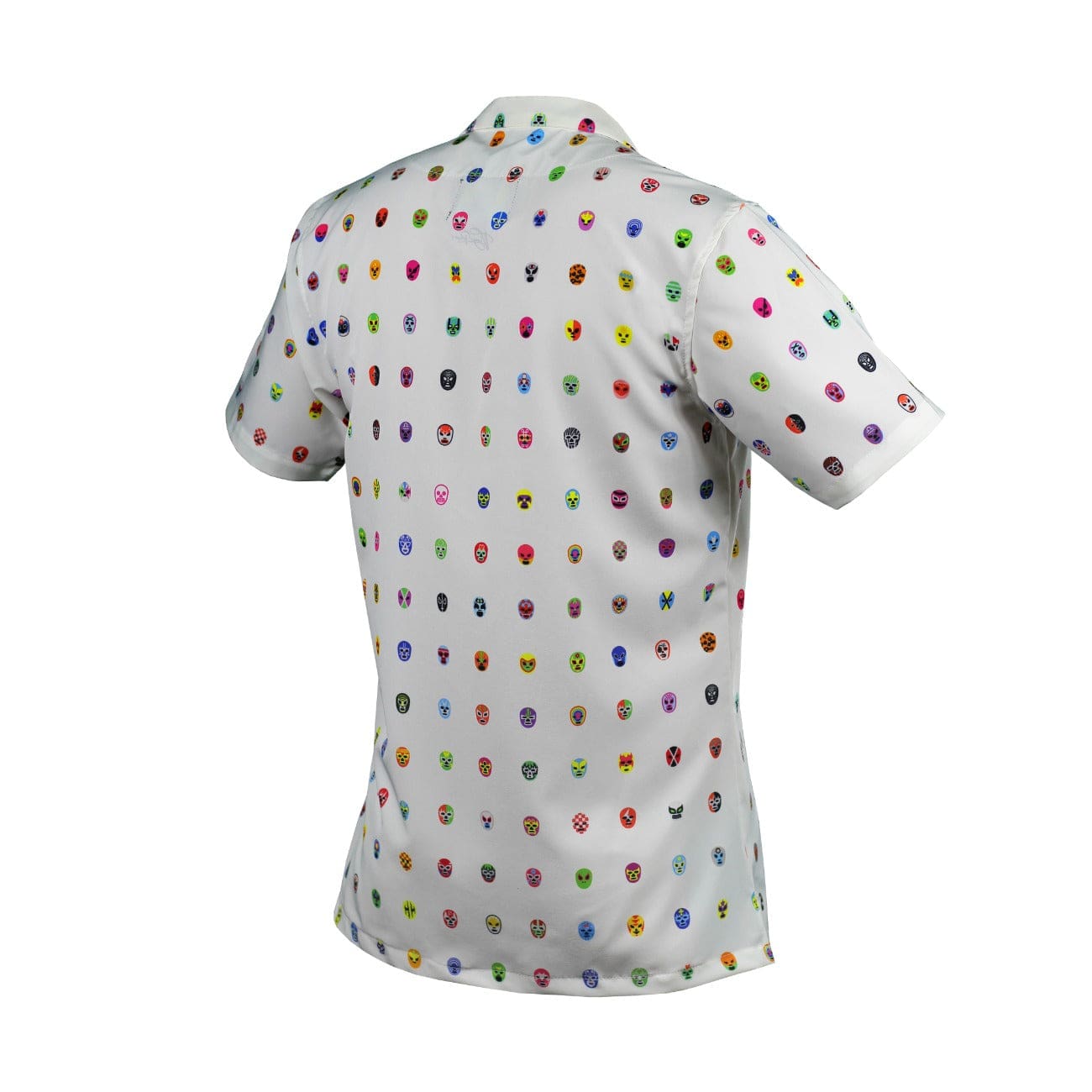 Retroooclothes Jersey Camisa Hawaiana Retrooo México Mascaritas Blanco