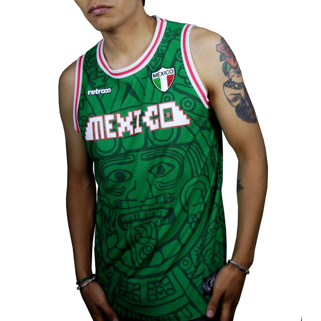 Retroooclothes Jersey Jersey Retrooo México Calendario Azteca Urbano Bkb