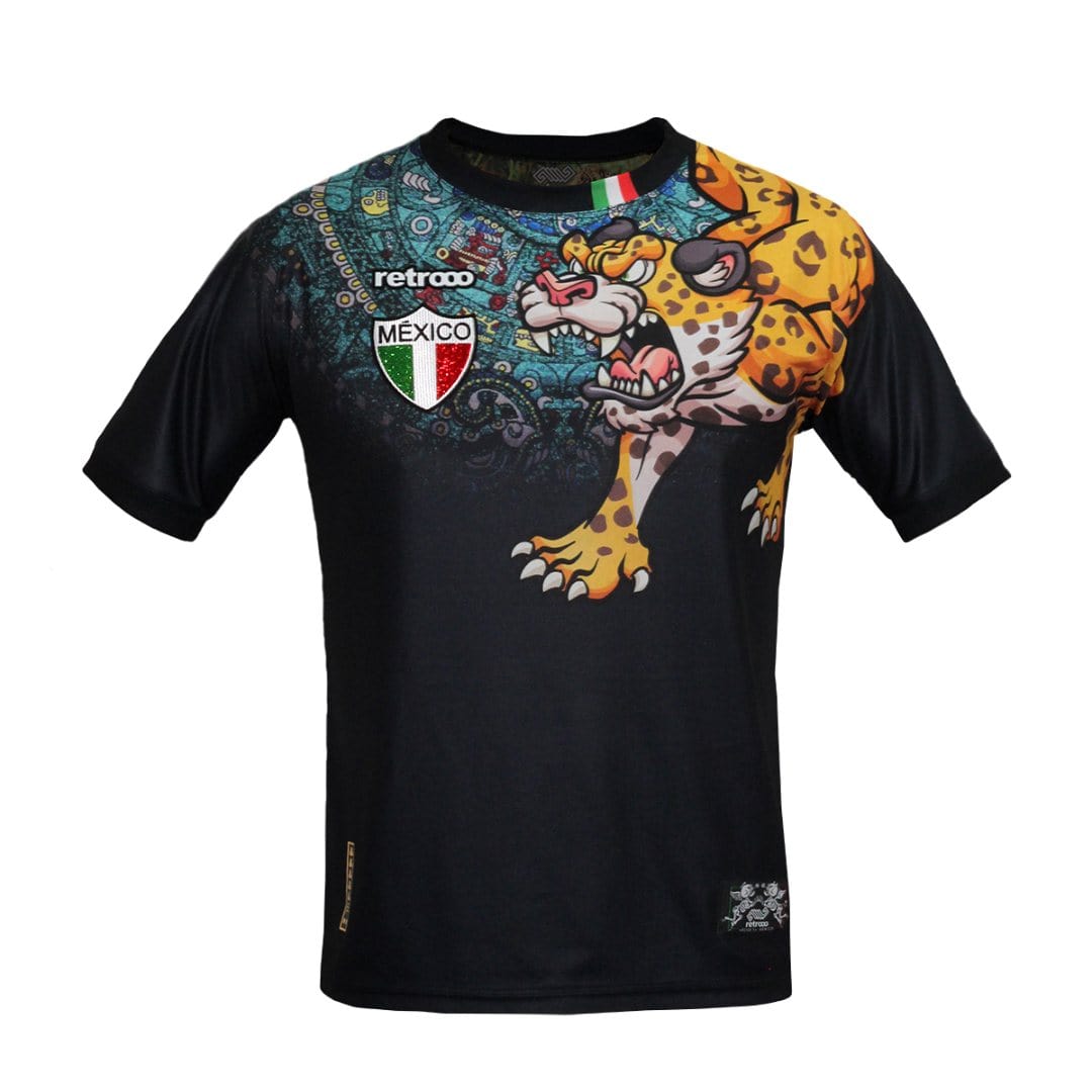 Retroooclothes Jersey Jersey Retrooo México Jaguar Obsidiana