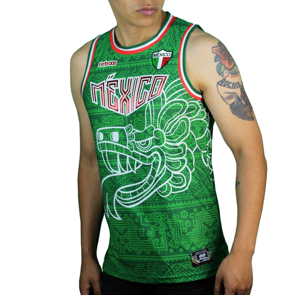 Retroooclothes Jersey Jersey Retrooo México Quetzalcóatl Tricolor Urbano Basketball