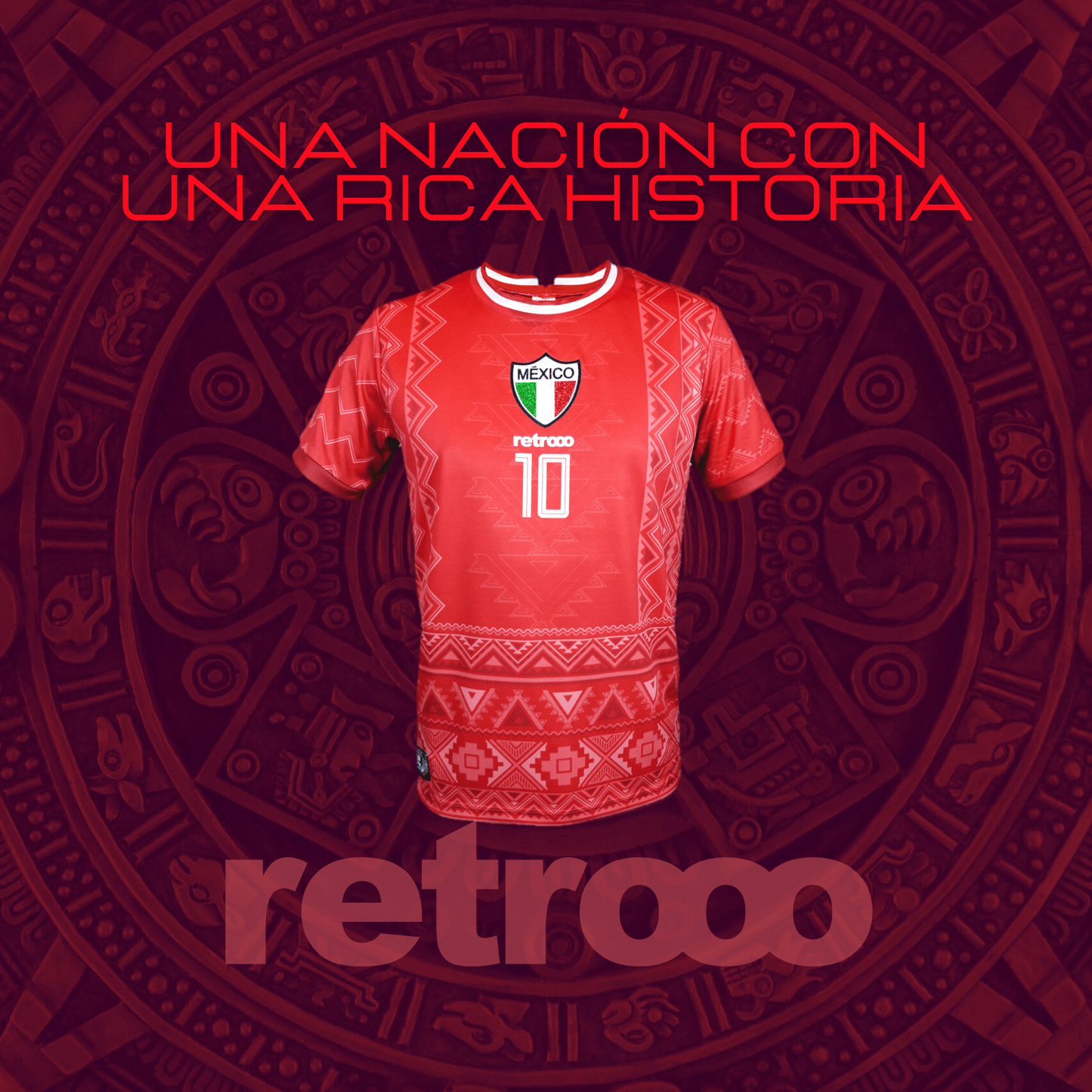 Retroooclothes Jersey Retrooo México Azteca Fuego