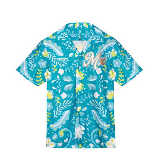 Camisa Hawaiana Retrooo Ft. Mictlart México "Revivir al ajolote mexicano"