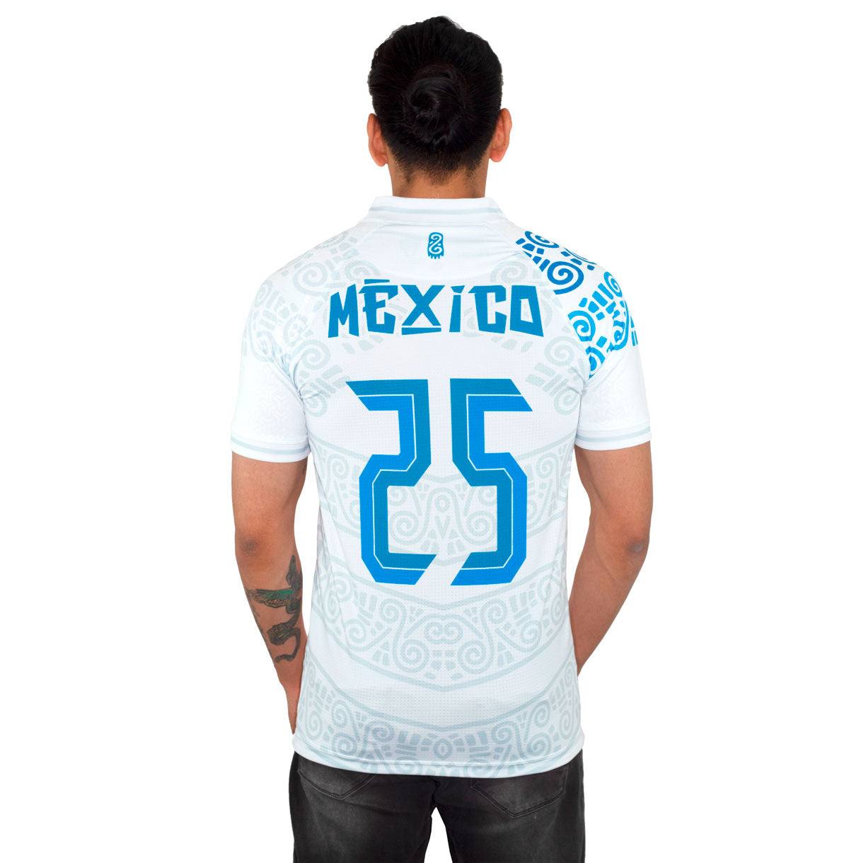 Jersey Rosas Torres México Añil y Blanco