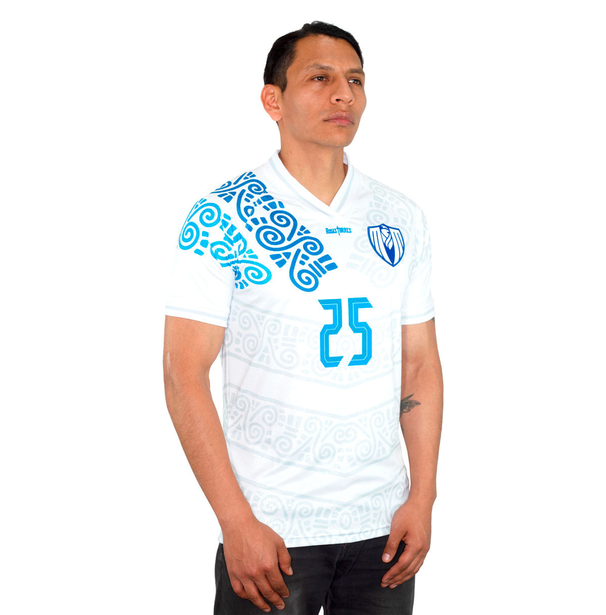 Jersey Rosas Torres México Añil y Blanco