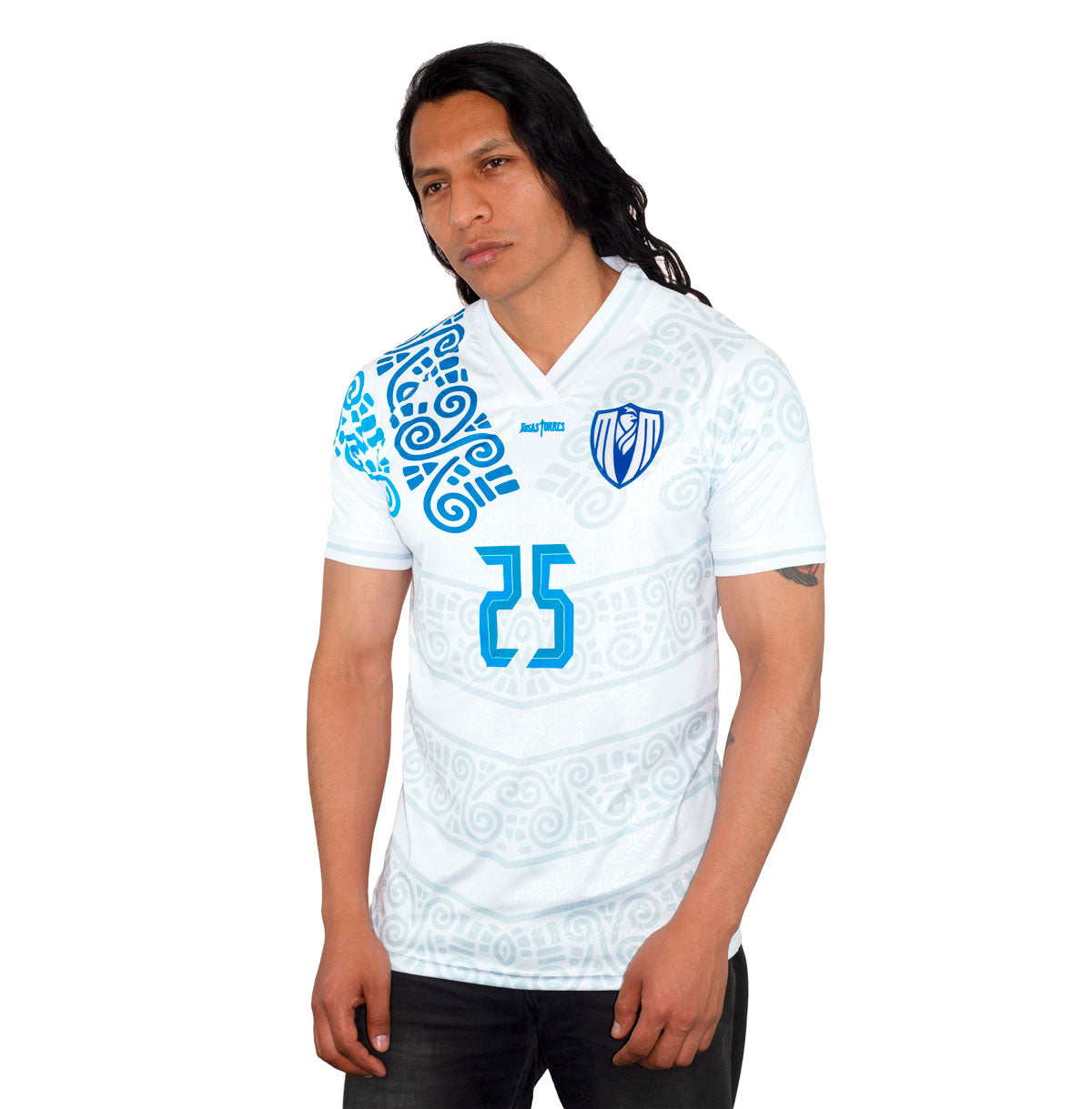 Jersey Rosas Torres México Añil y Blanco