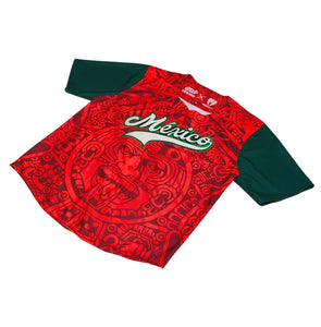 Jersey Retrooo México Béisbol Piedra Del Sol Personalizado