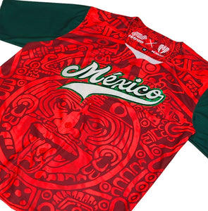 Jersey Retrooo México Béisbol Piedra Del Sol Personalizado