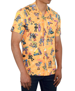 Camisa Hawaiana Retrooo México Lucha Acción