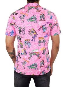 Camisa Hawaiana Retrooo México Lucha Acción