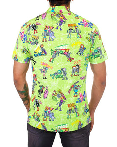 Camisa Hawaiana Retrooo México Lucha Acción