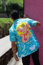 Cargar imagen en el visor de la galería, Camisa Hawaiana Retrooo Ft. Mictlart México &quot;Revivir al ajolote mexicano&quot;