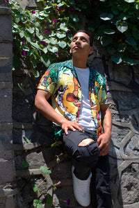 Camisa Hawaiana Retrooo Ft. Mictlart México "El sagrado pulque"