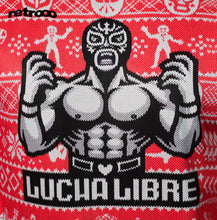 Cargar imagen en el visor de la galería, Sudadera Navideña Lucha Libre Mexicana Navidad