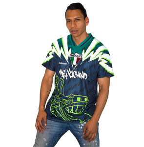 Jersey Retrooo Mexicano Crazy Quetzalcoatl Nopal Nostalgia Noventera 90s deportes casual calidad premium (copia)