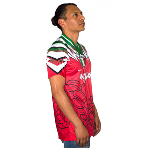 Jersey Retrooo Mexicano Crazy Quetzalcoatl Fuego Nostalgia Noventera 90s deportes casual calidad premium