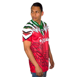 Jersey Retrooo Mexicano Crazy Quetzalcoatl Fuego Nostalgia Noventera 90s deportes casual calidad premium