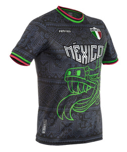 Jersey Retrooo México Obsidiana Urbano con Mangas