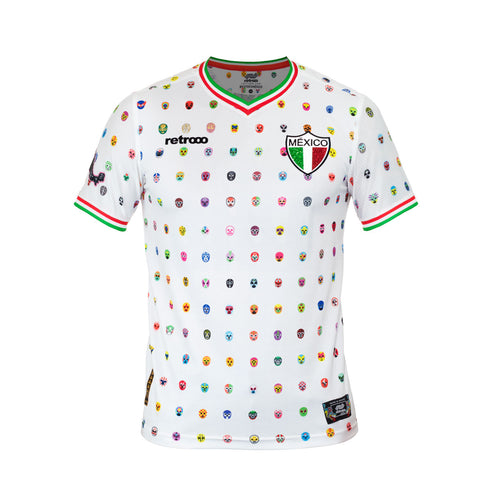 Jersey Retrooo México Mascaritas Blanco