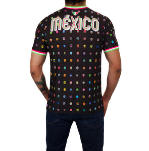 Jersey Retrooo México Mascaritas Negro