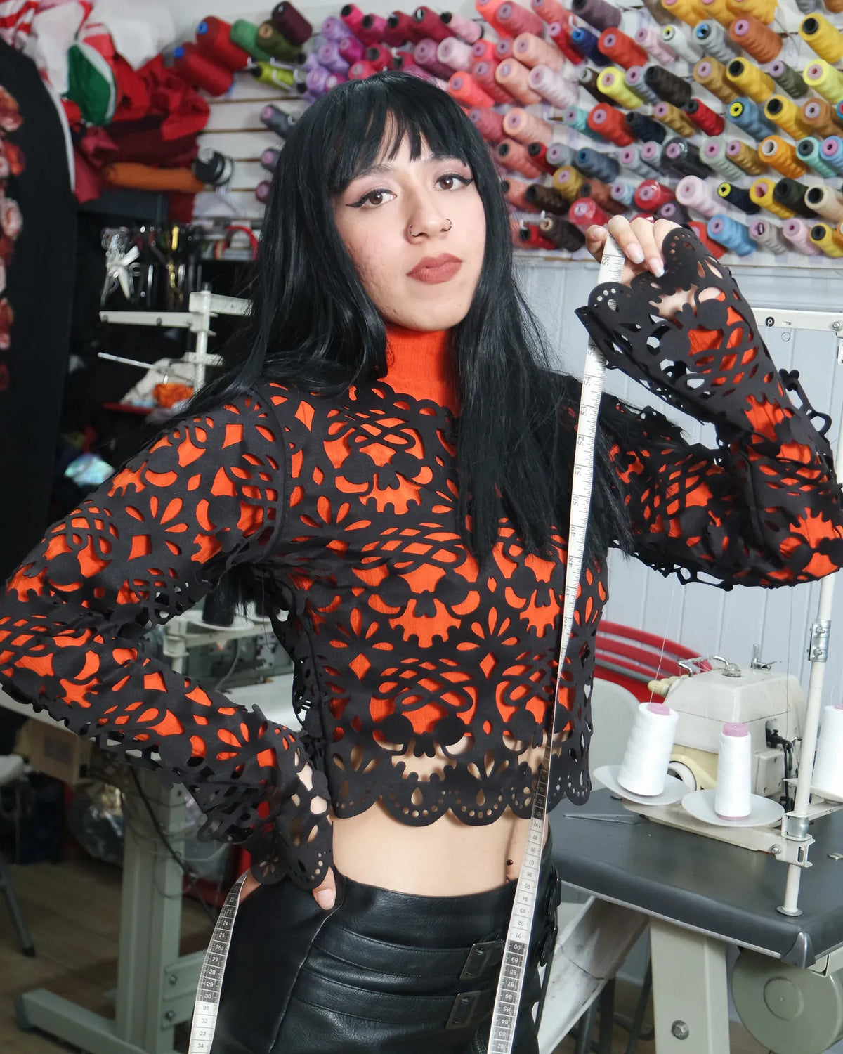 Mexclart Blusa Blusa manga larga Mexclart Calaveritas de Azúcar · Calados del Alma