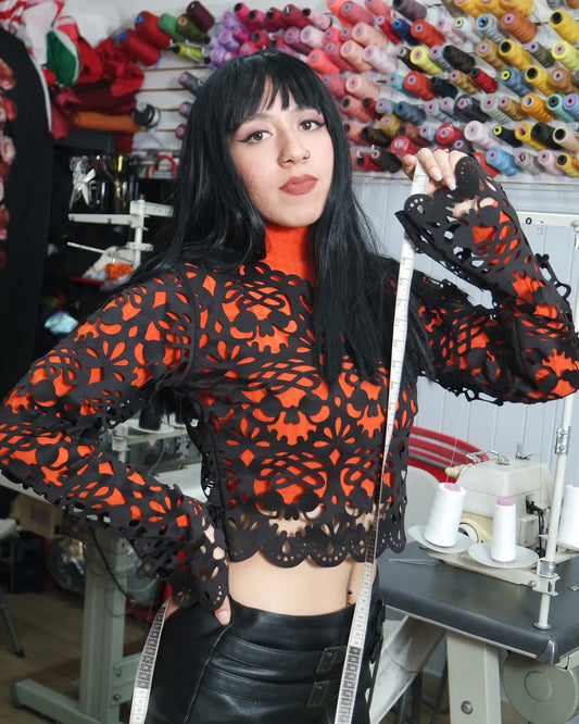 Mexclart Blusa Blusa manga larga Mexclart Calaveritas de Azúcar · Calados del Alma