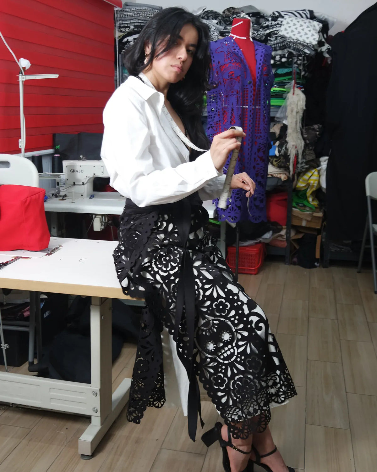 Mexclart Conjunto Conjunto Mexclart Top Calaveritas + Falda Catrina de las Flores · Calados del Alma