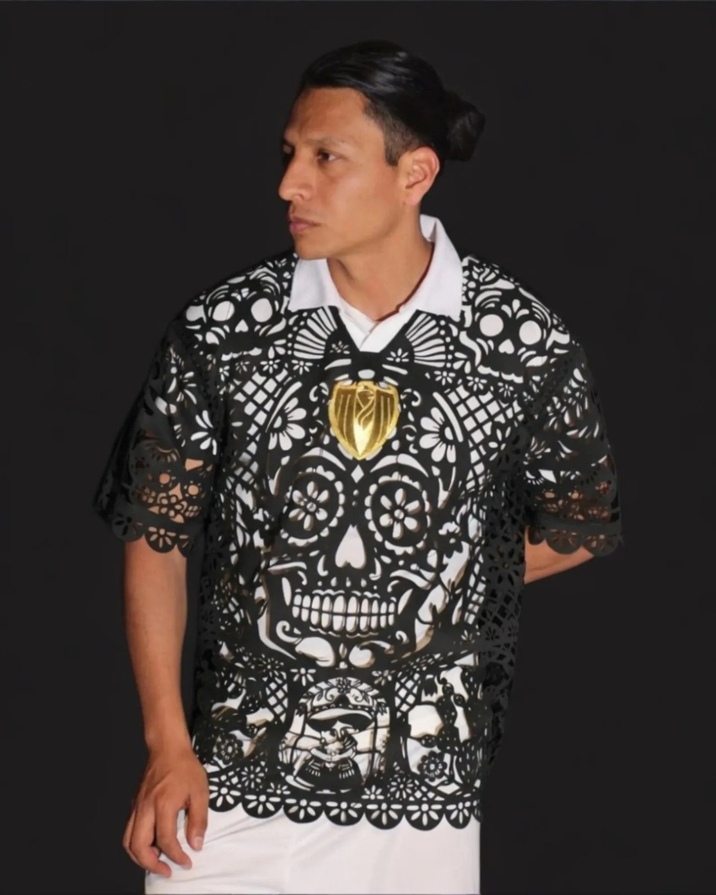 Mexclart Jersey Solo jersey Papel Picado Edición Limitada Negro / Dama XG/XL Kit Mexclart Papel Picado México 2026
