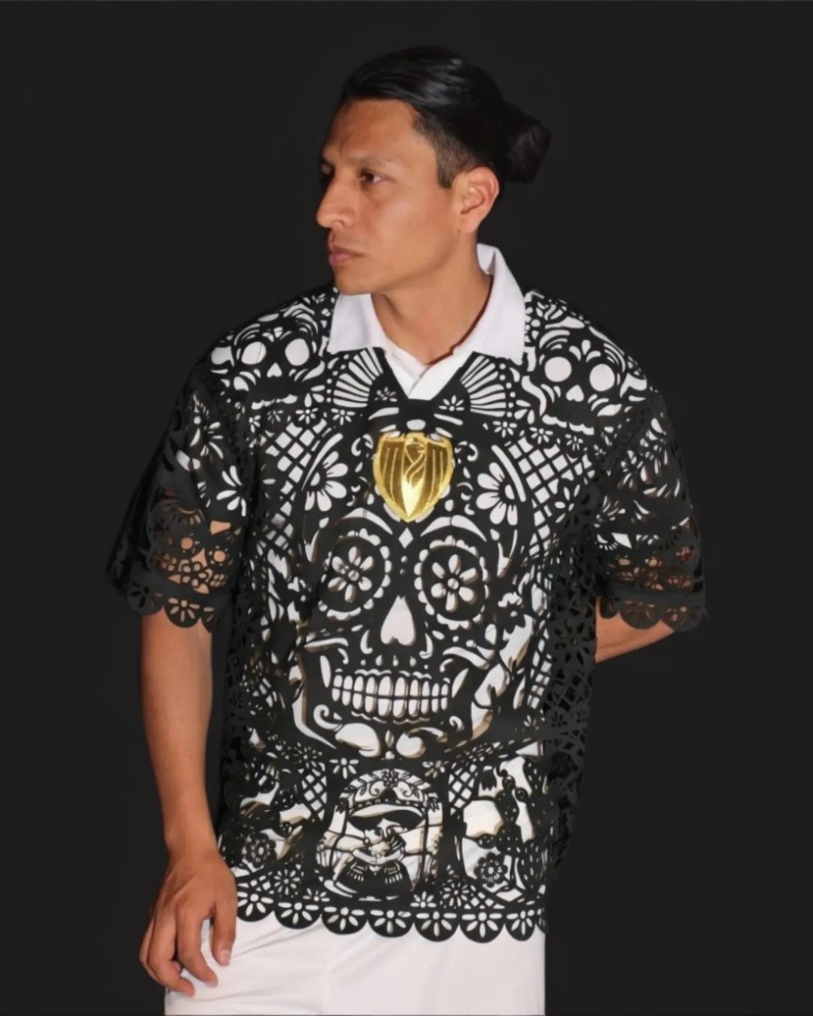 Mexclart Jersey Solo jersey Papel Picado Edición Limitada Negro / Dama XG/XL Kit Mexclart Papel Picado México 2026