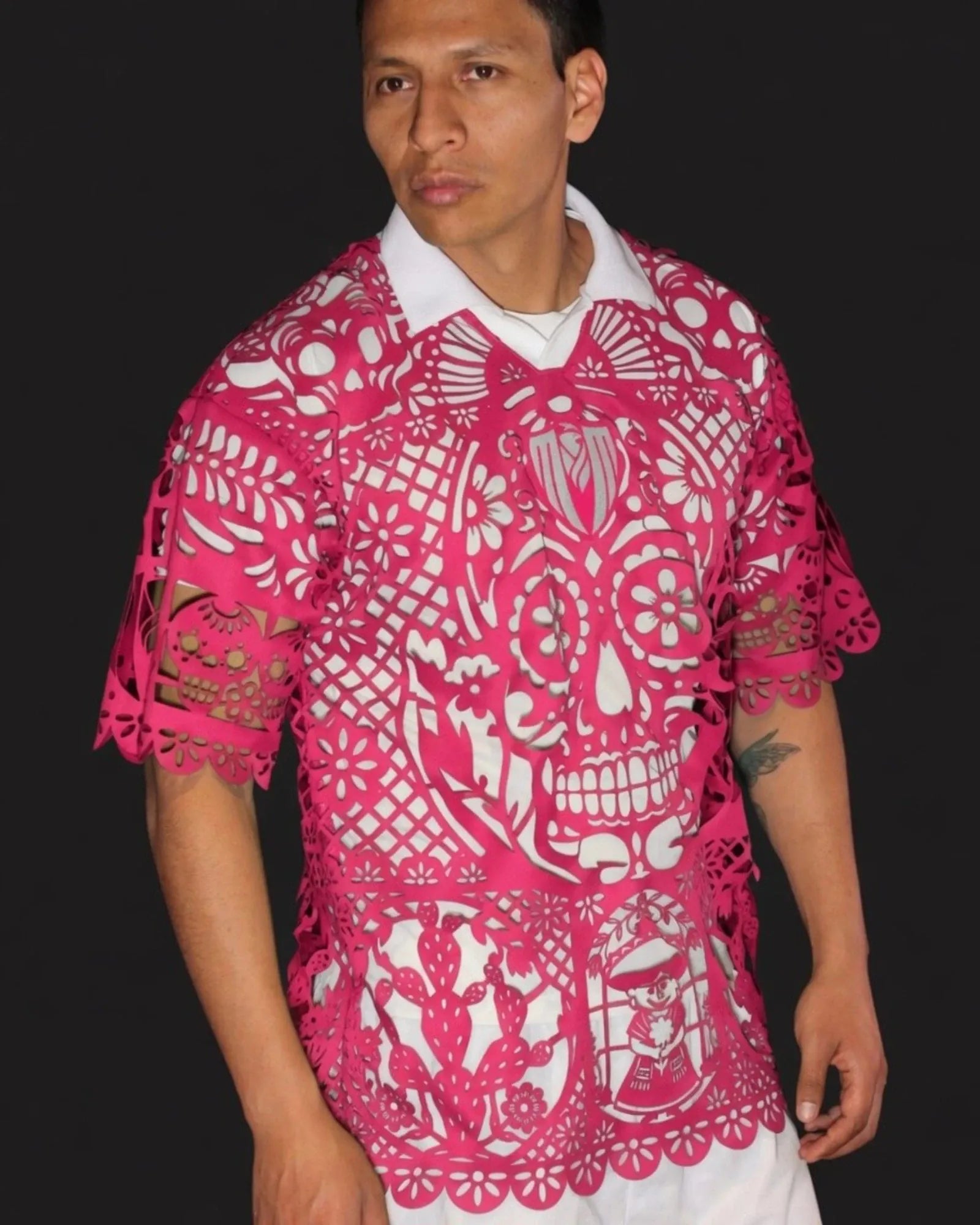 Mexclart Jersey Solo jersey Papel Picado Edición Limitada Rosa Mexicano / ECH Kit Mexclart Papel Picado México 2026