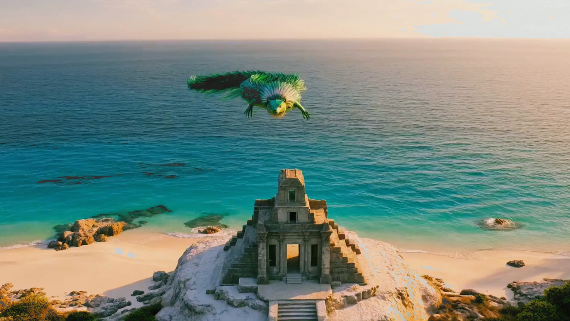 Cargar video: Quetzalcóatl, la serpiente emplumada recorriendo tierra maya