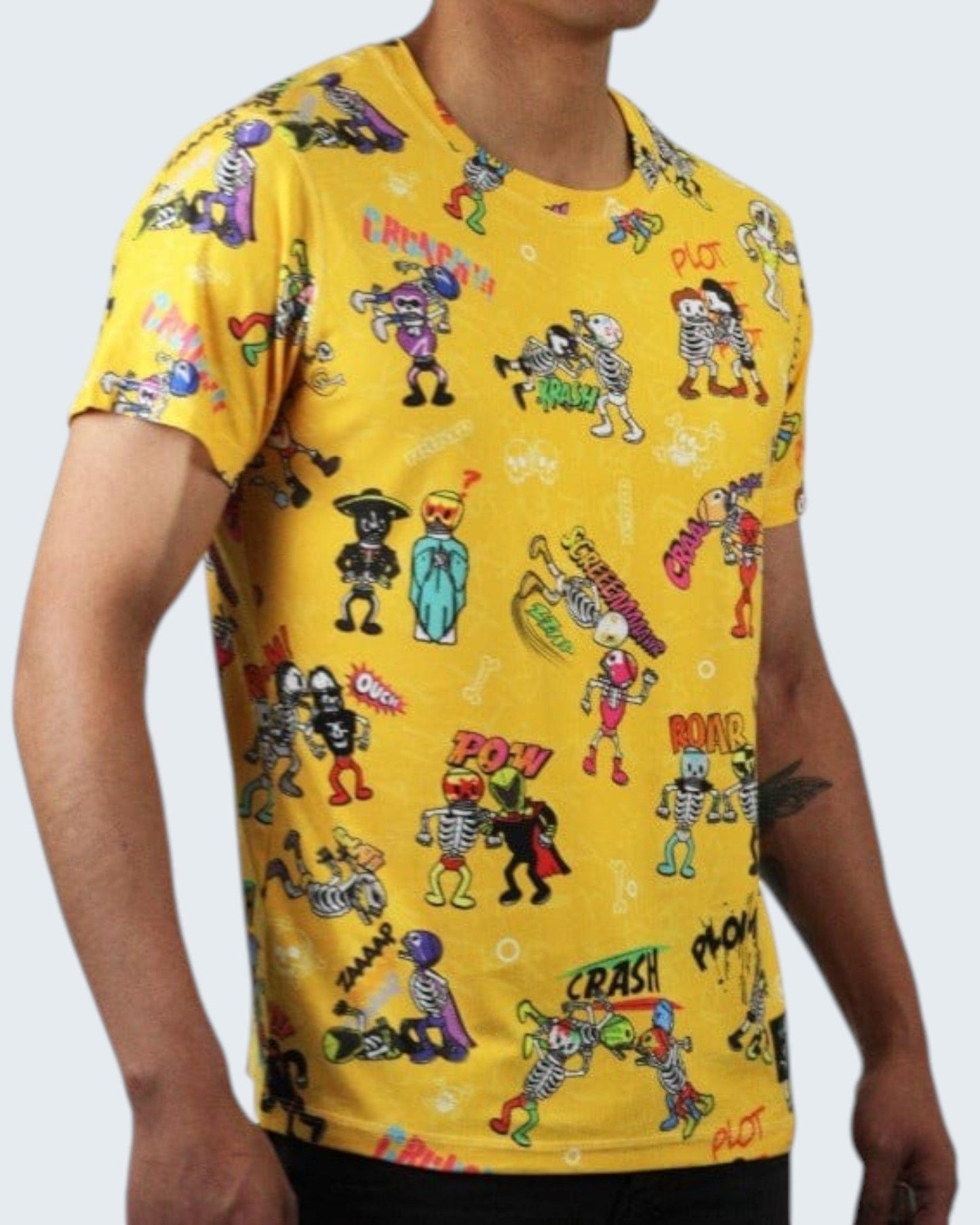 Retrooo.com Amarillo / XCH Jersey Camiseta Retrooo Luchadores