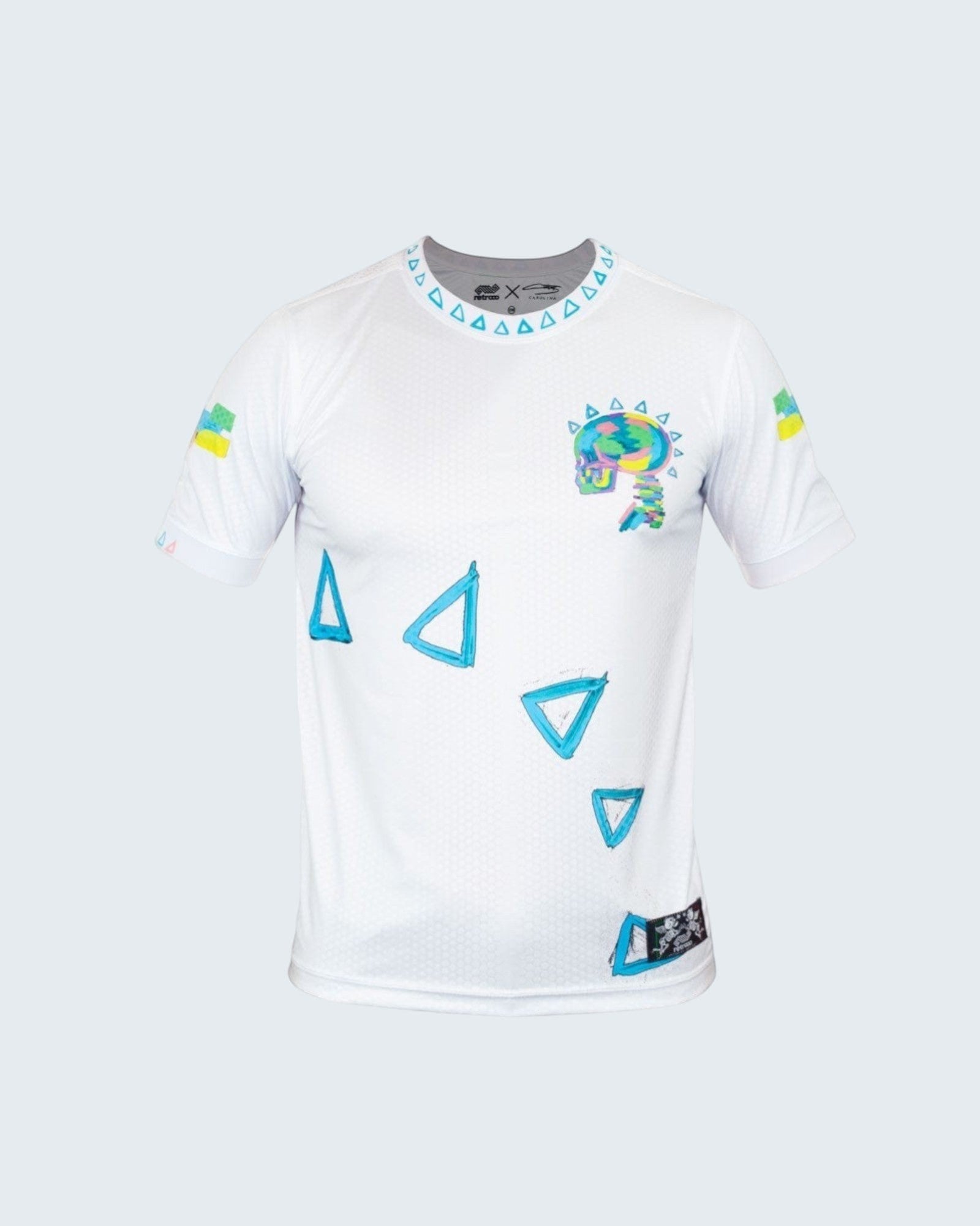 Retrooo.com Blanca / XCH Jersey Camiseta Retrooo Punk Ft. Carolina