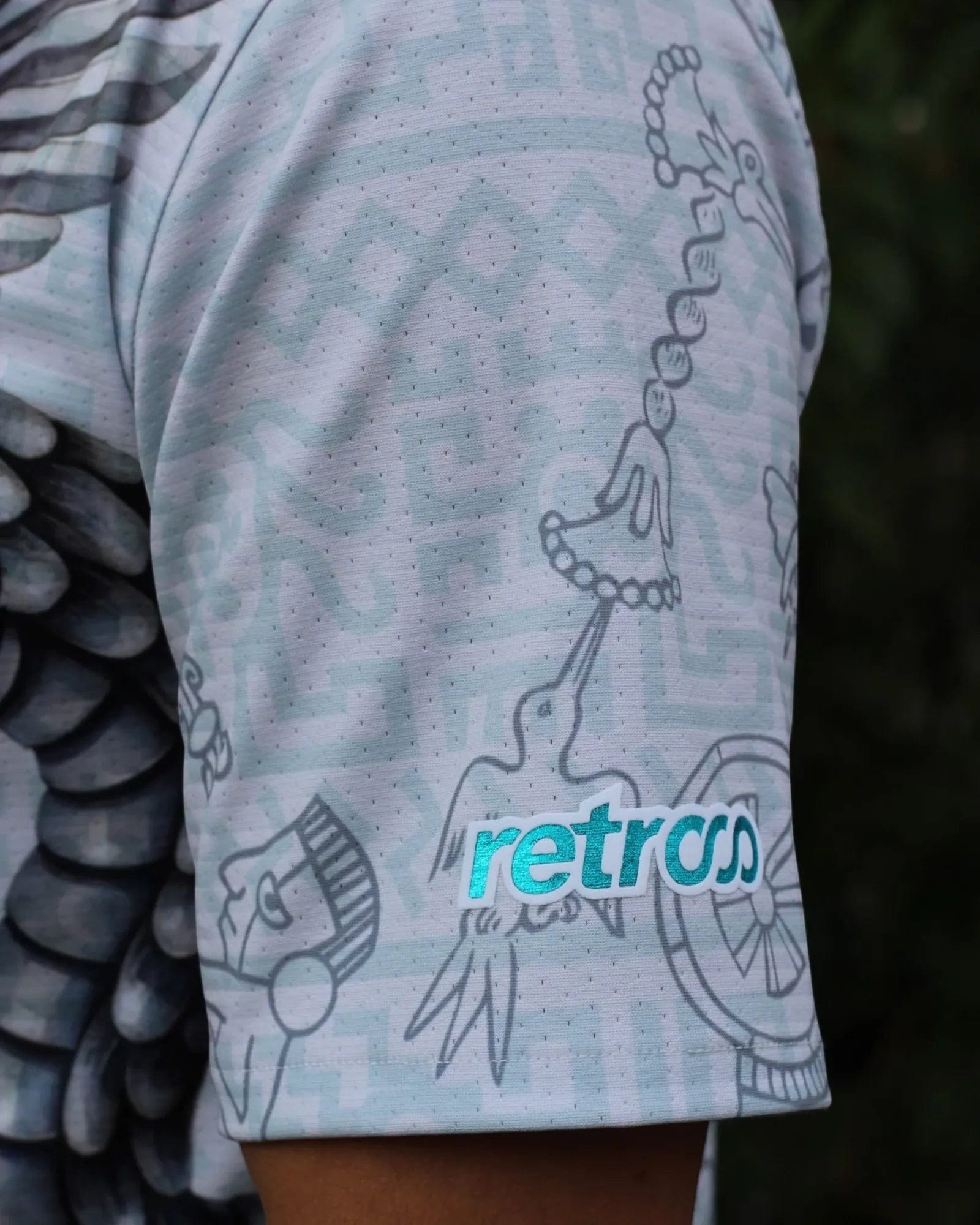 Retrooo.com Casaca Béisbol Retrooo · Quetzalcóatl · Vuelo Turquesa