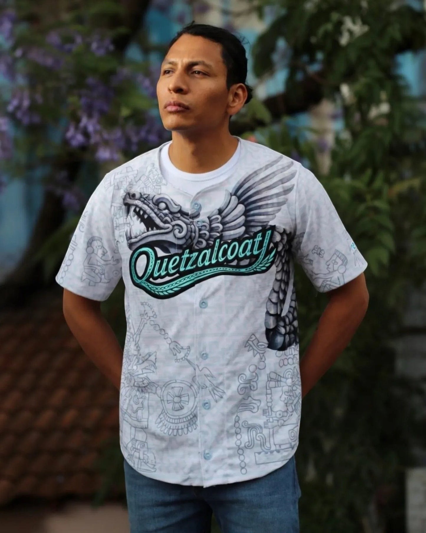 Retrooo.com Casaca Béisbol Retrooo · Quetzalcóatl · Vuelo Turquesa