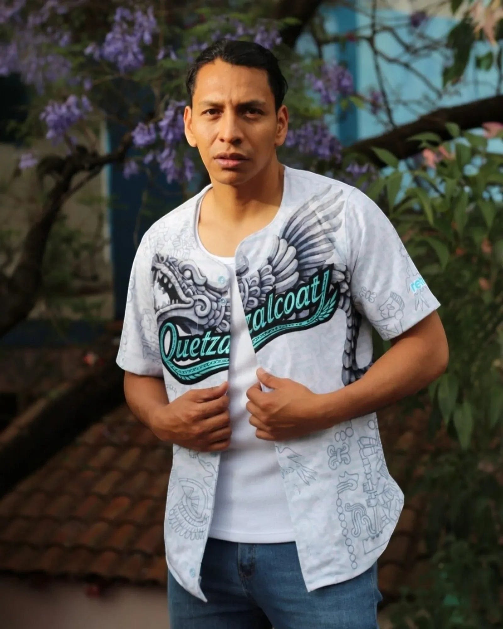 Retrooo.com Casaca Béisbol Retrooo · Quetzalcóatl · Vuelo Turquesa