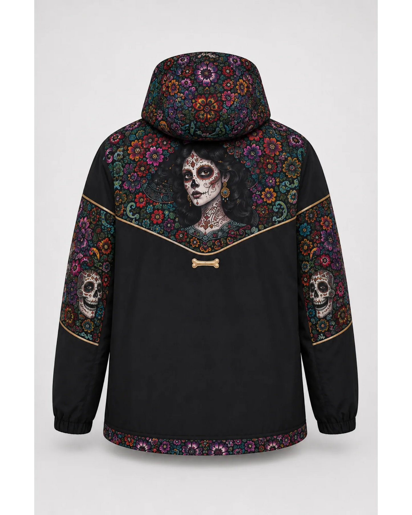 Retrooo.com Chaqueta Chamarra Retrooo Catrina de Flores · Edición Prototipo