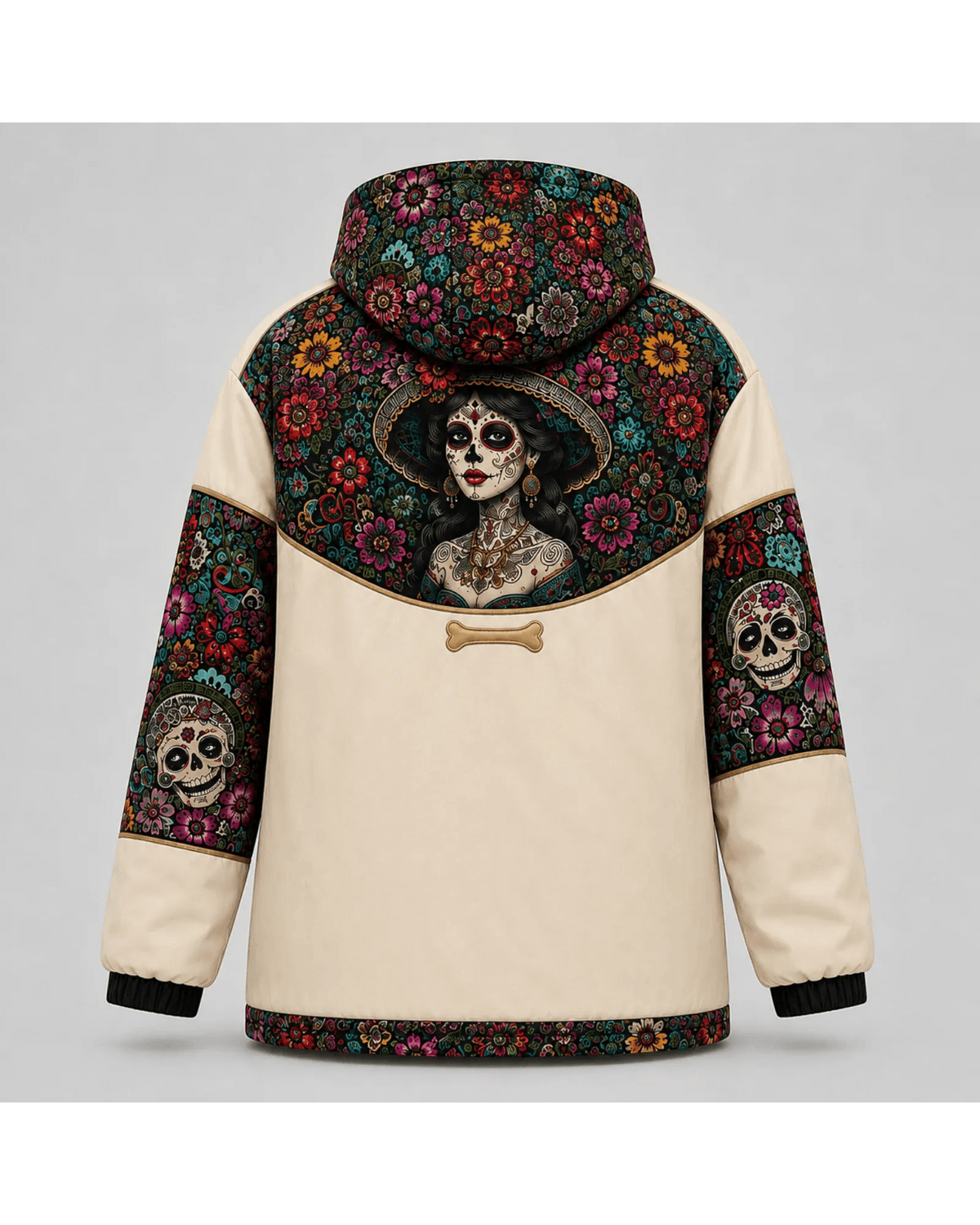 Retrooo.com Chaqueta Chamarra Retrooo Catrina de Flores · Edición Prototipo