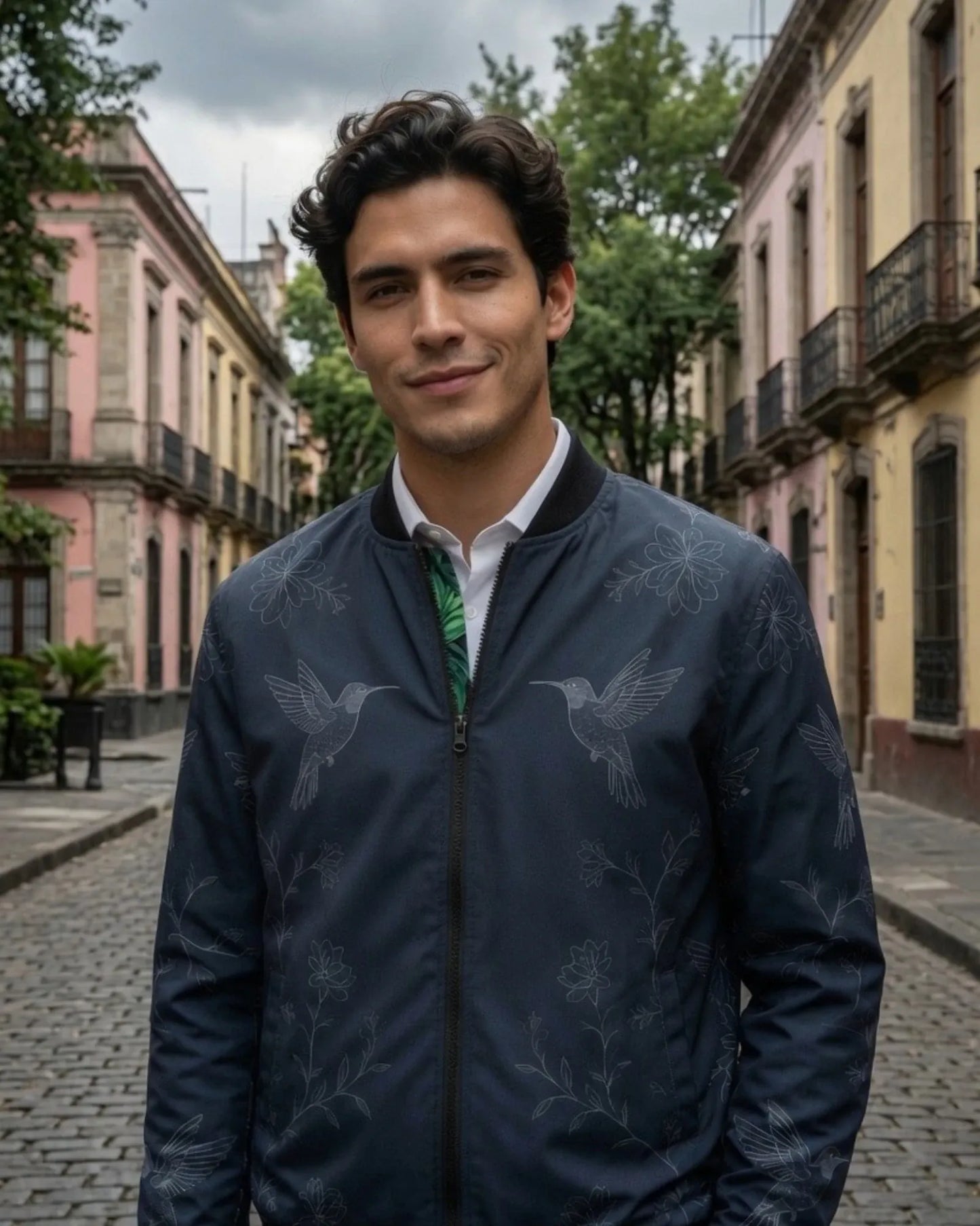 Retrooo.com Chaqueta Chamarra Retrooo Doble Vista Bomber Huitzilin · El Regreso de los Colibríes