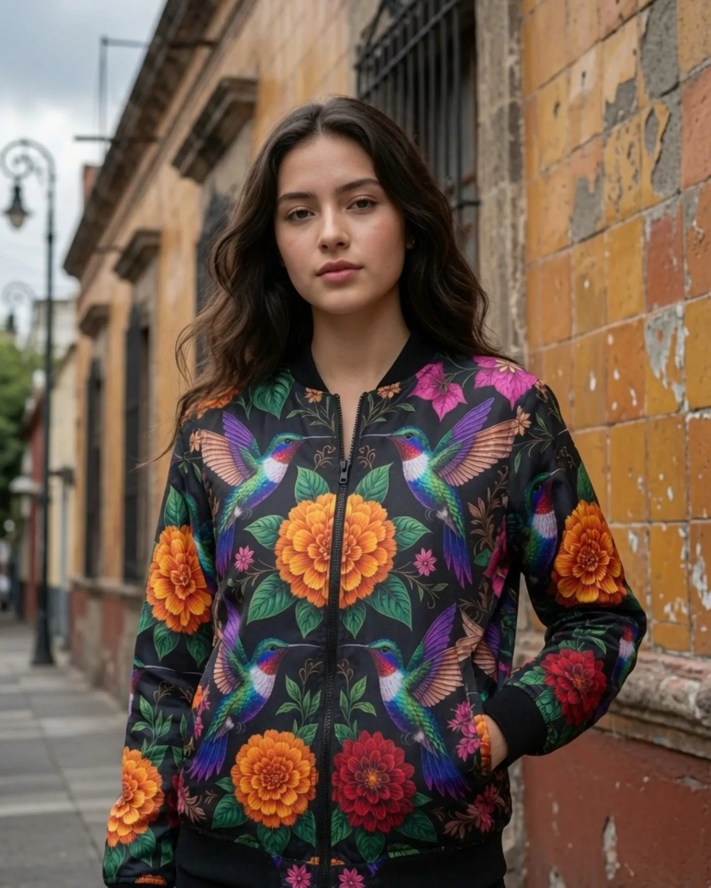 Retrooo.com Chaqueta Chamarra Retrooo Doble Vista Bomber Huitzilin · El Regreso de los Colibríes